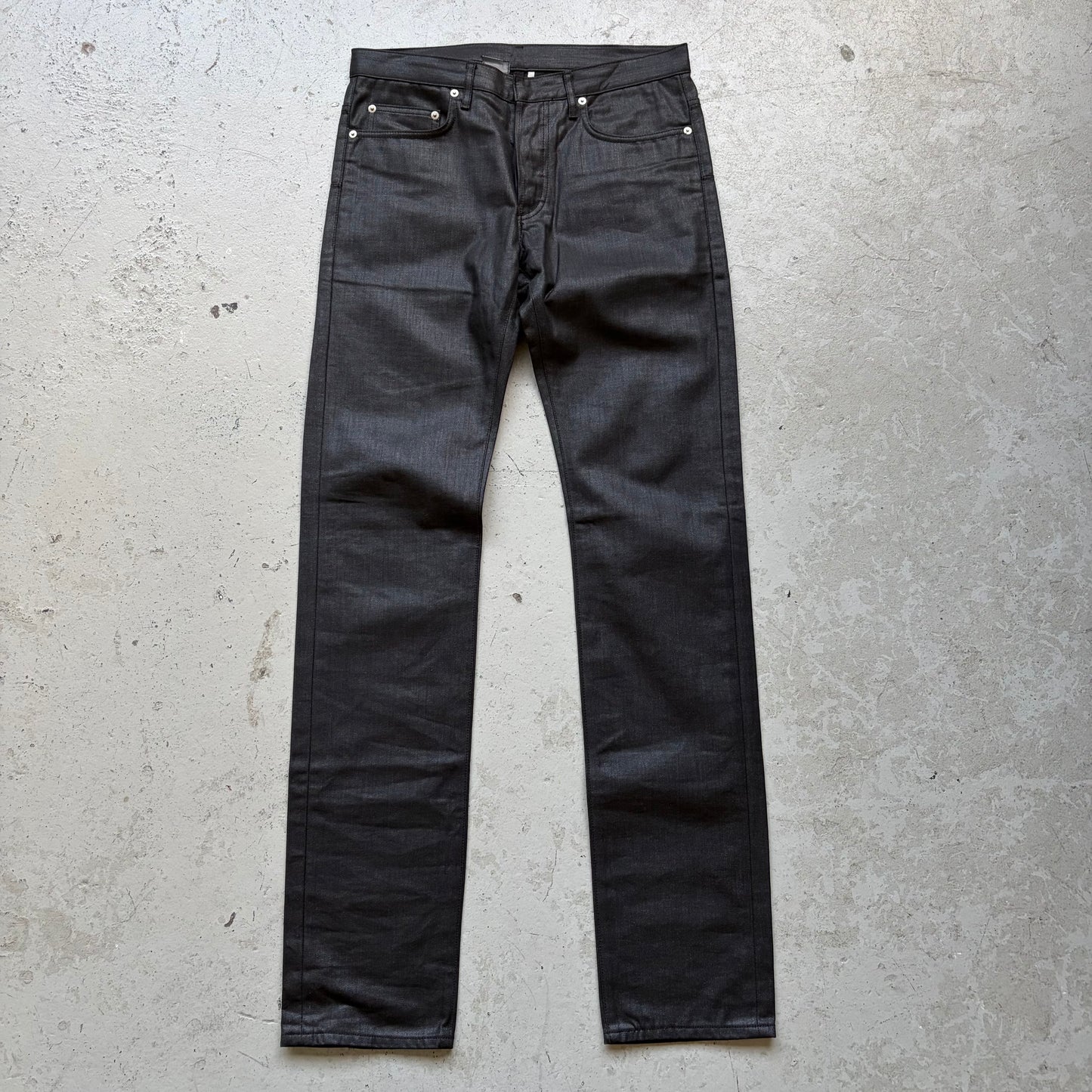 Dior Homme AW07 Navigate Black Waxed Denim (31)