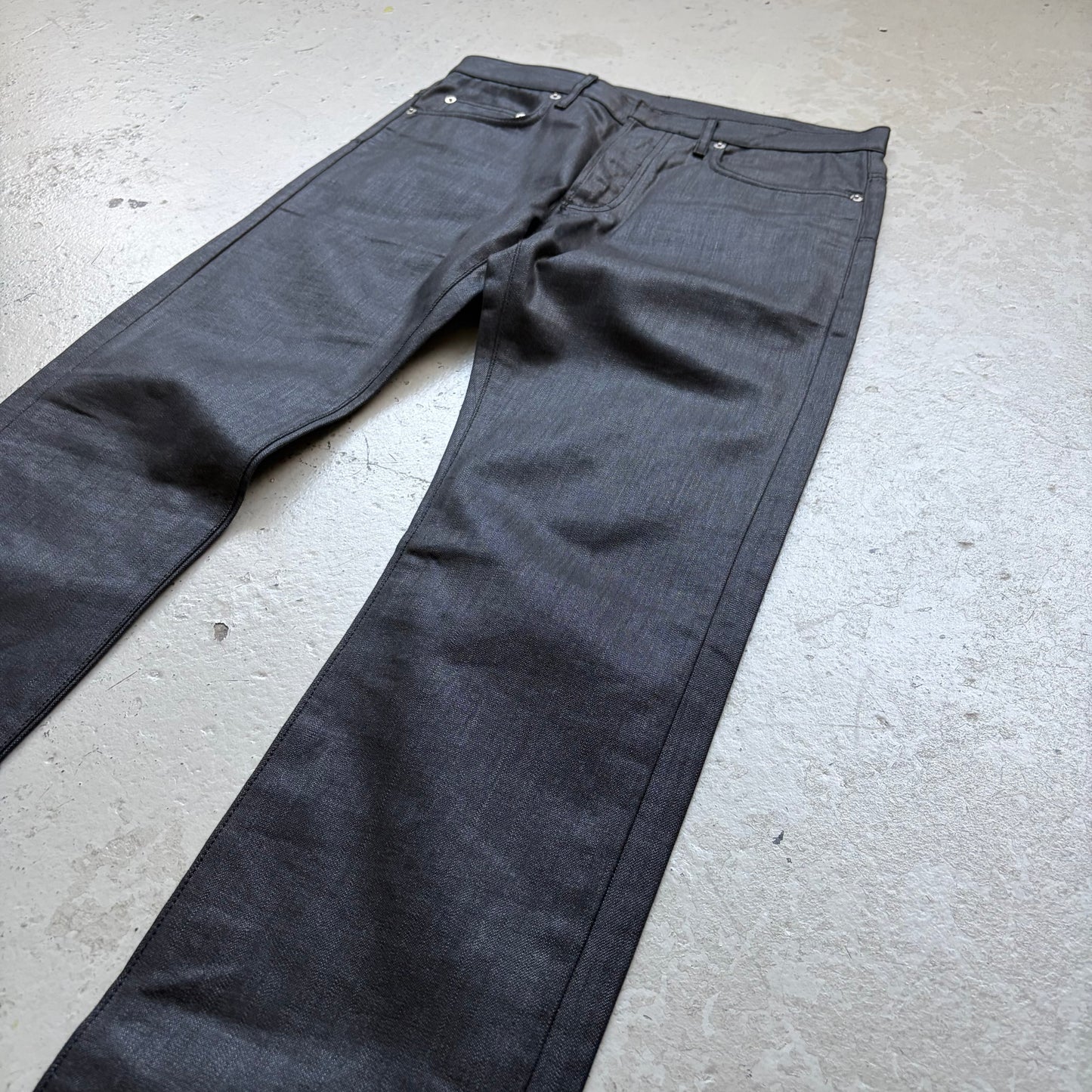 Dior Homme AW07 Navigate Black Waxed Denim (31)