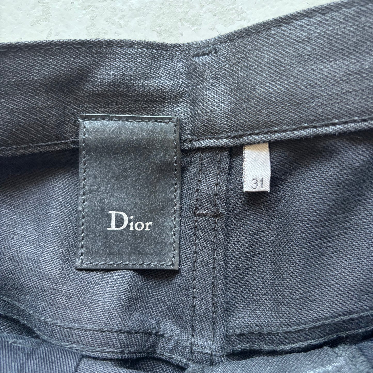 Dior Homme AW07 Navigate Black Waxed Denim (31)