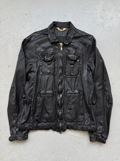 Giorgio Brato Black Leather Jacket (50)