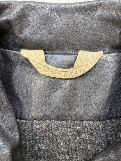 Giorgio Brato Black Leather Jacket (50)