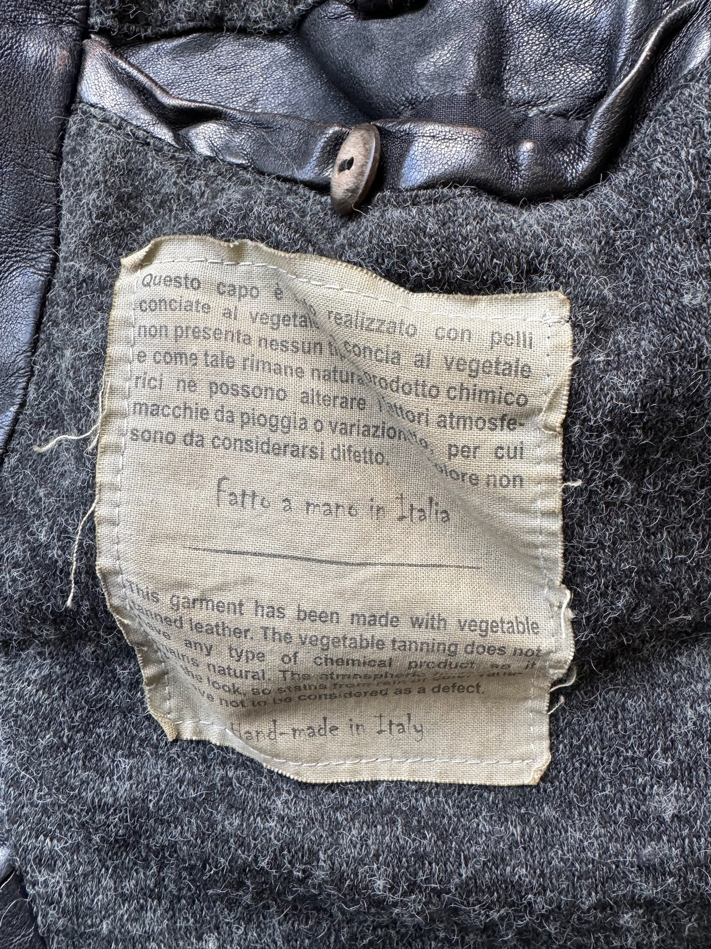 Giorgio Brato Black Leather Jacket (50)