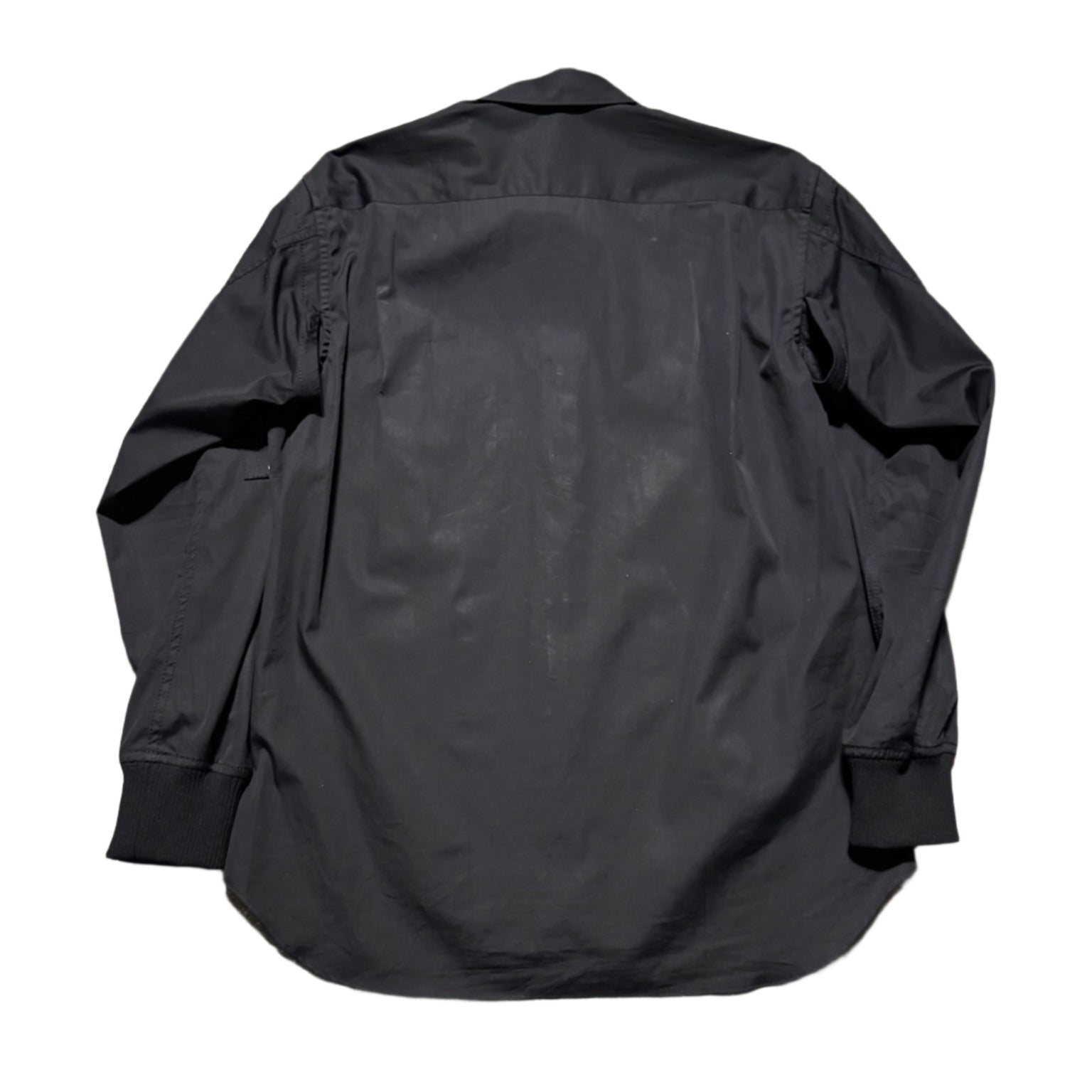 COMME des GARÇONS SHIRT ブラックジャケット S Comme Des Garcons Shirt Button Up MA-1 Bomber Sleeve Shirt