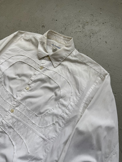 Comme Des Garcons Shirt White Button Up (M)