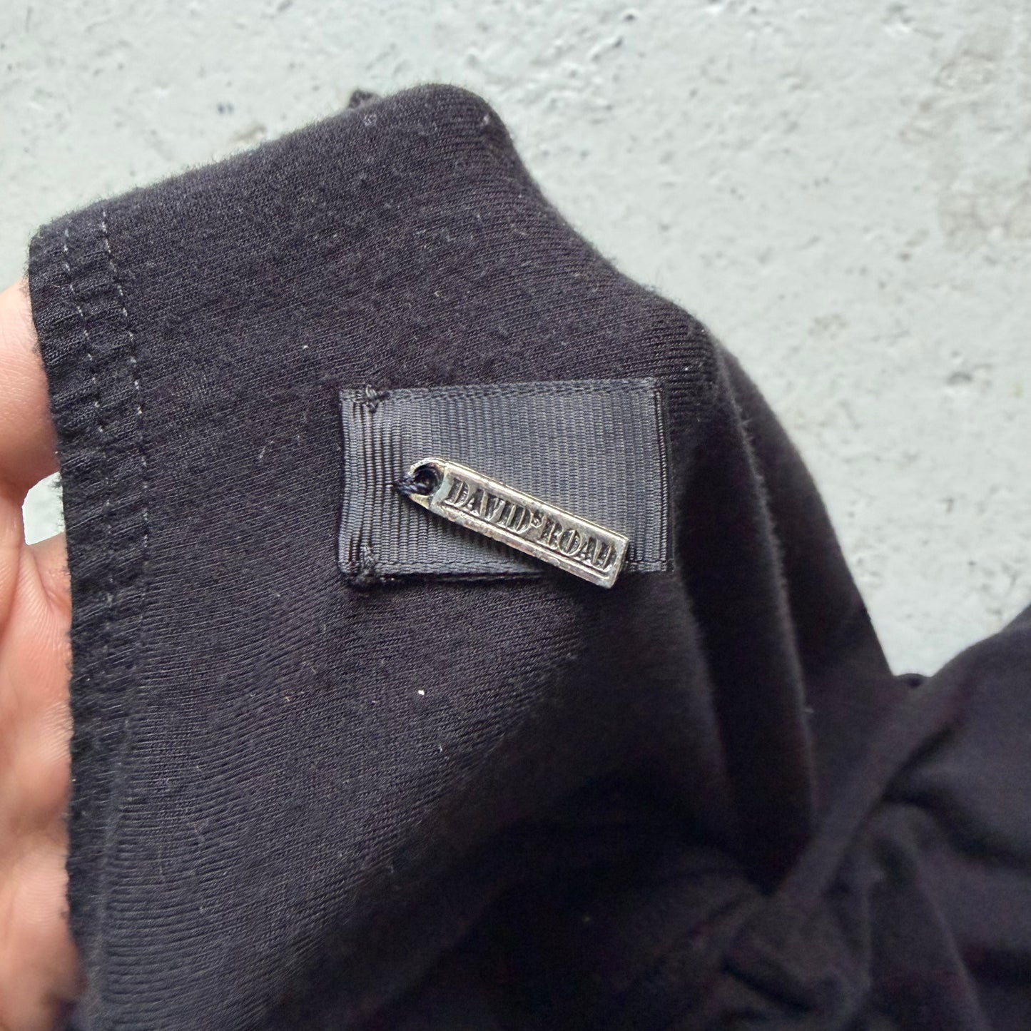 David's Road Cotton Elastane Blend Black Tank Top (M)