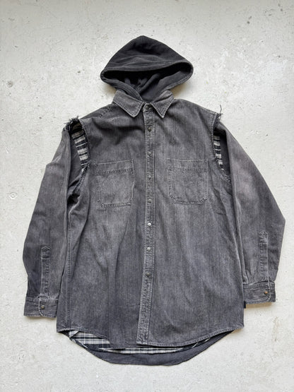 Balenciaga Denim Flannel Jacket (37)