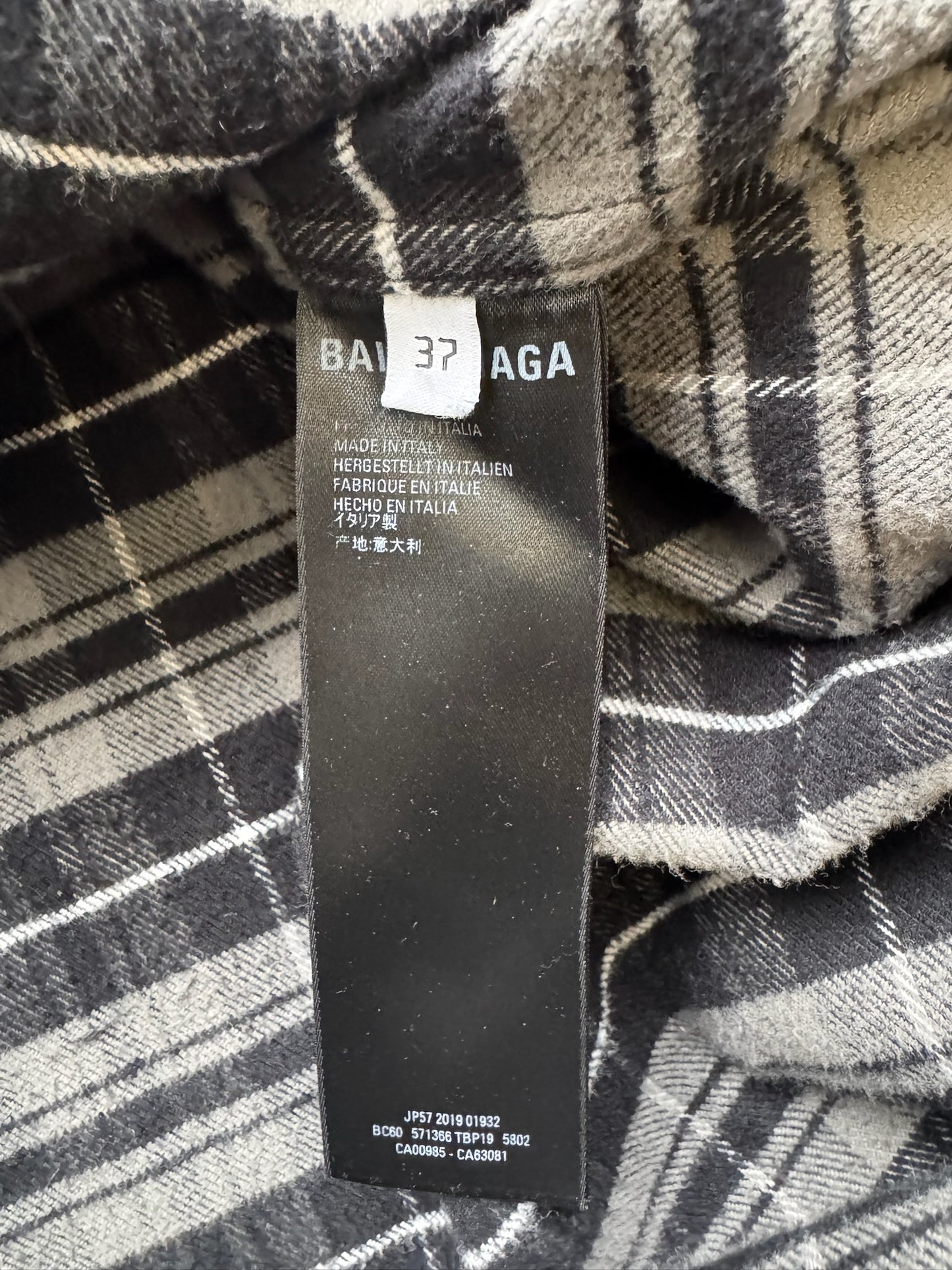 Balenciaga Denim Flannel Jacket (37)