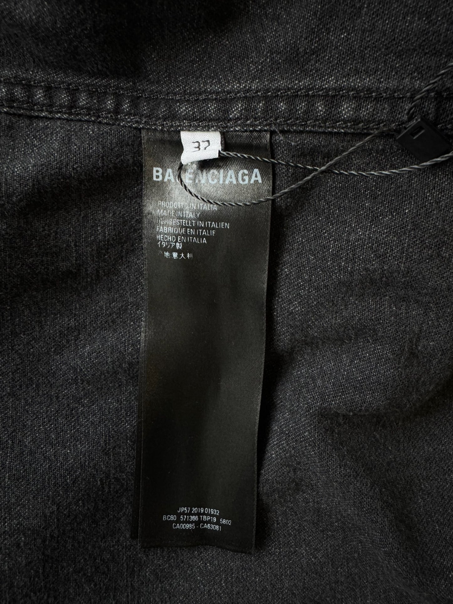 Balenciaga Denim Flannel Jacket (37)