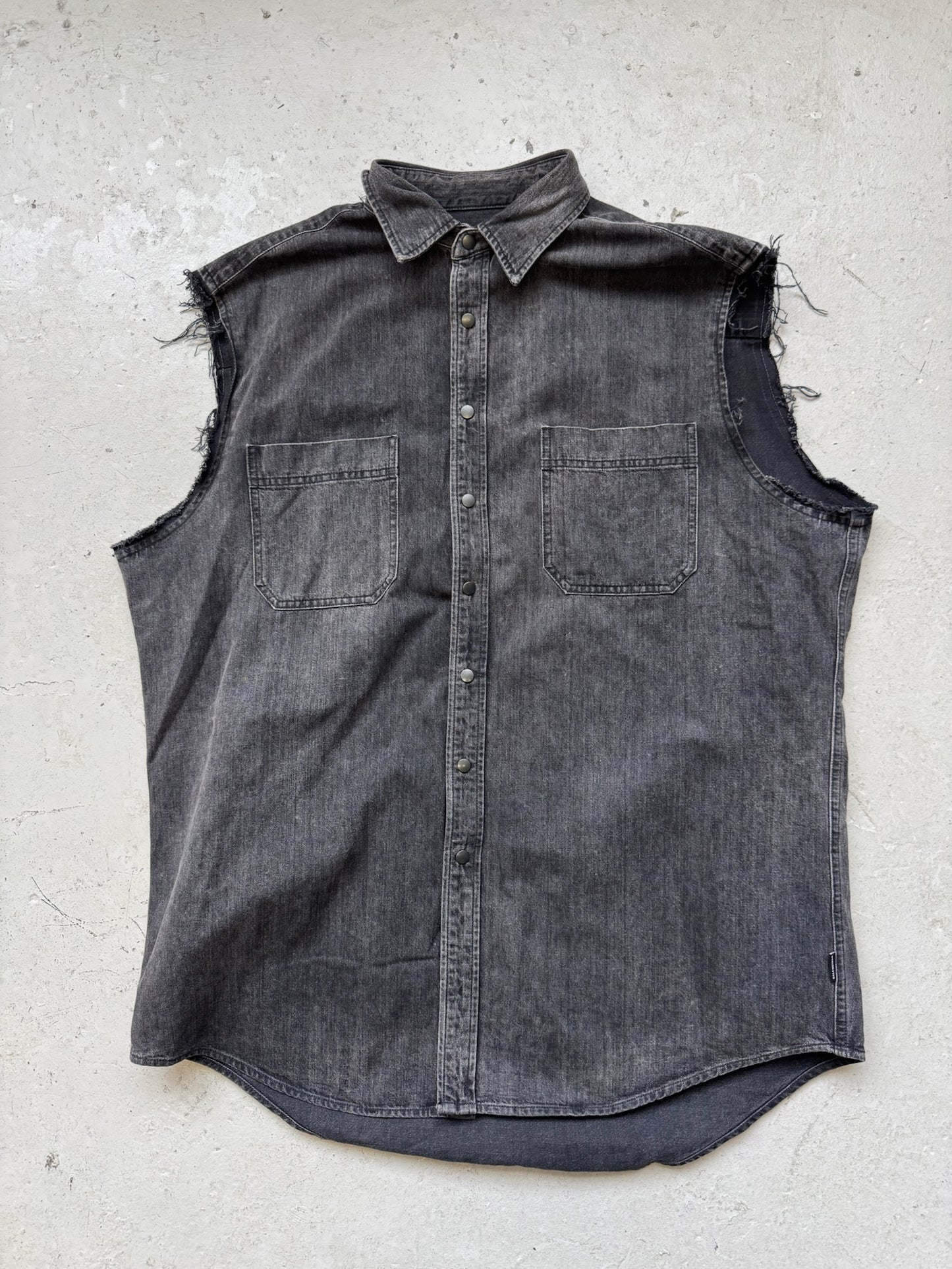 Balenciaga Denim Flannel Jacket (37)