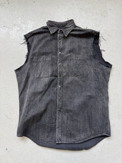 Balenciaga Denim Flannel Jacket (37)