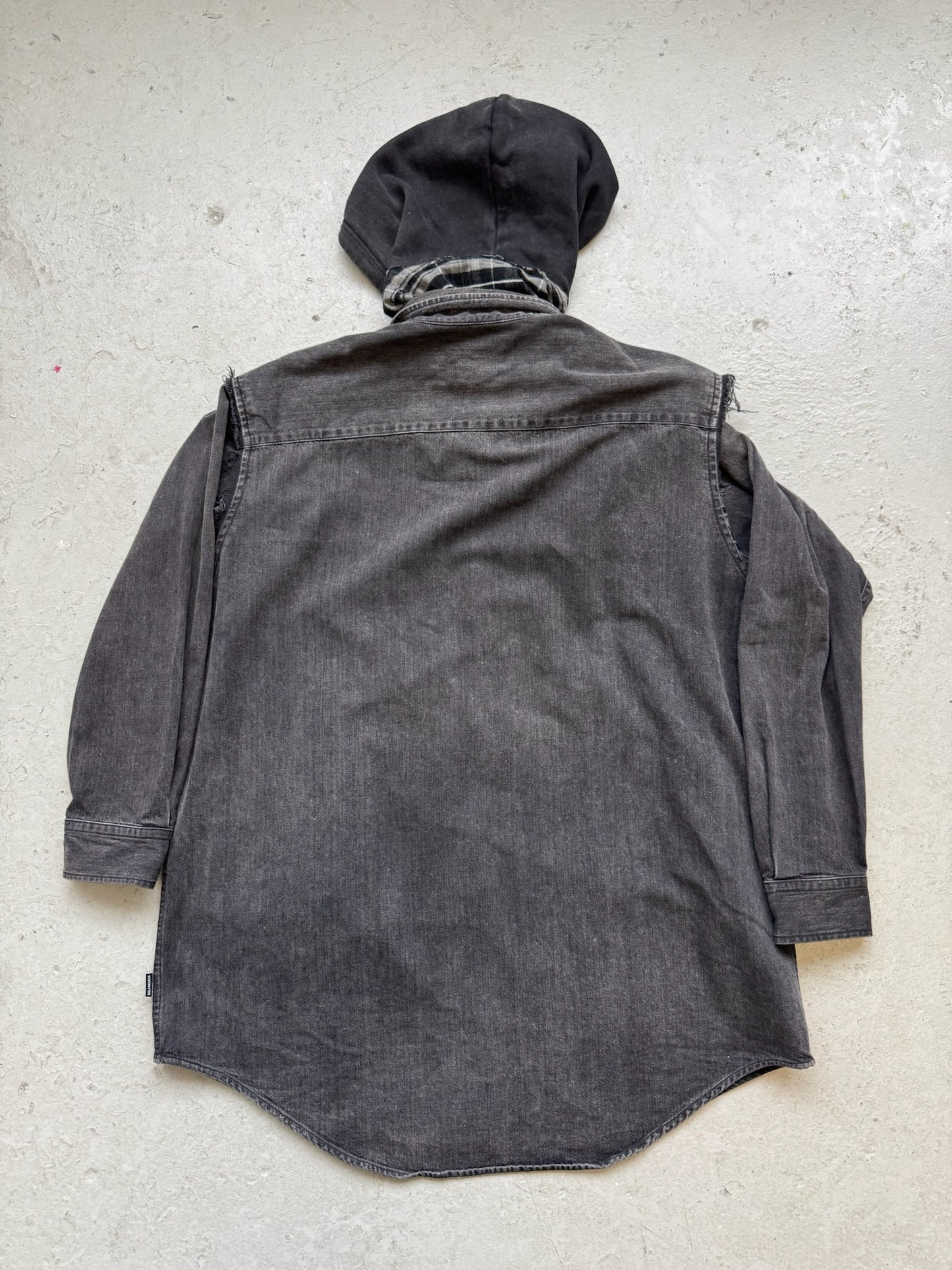 Balenciaga Denim Flannel Jacket (37)