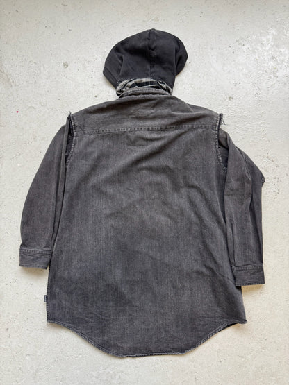 Balenciaga Denim Flannel Jacket (37)