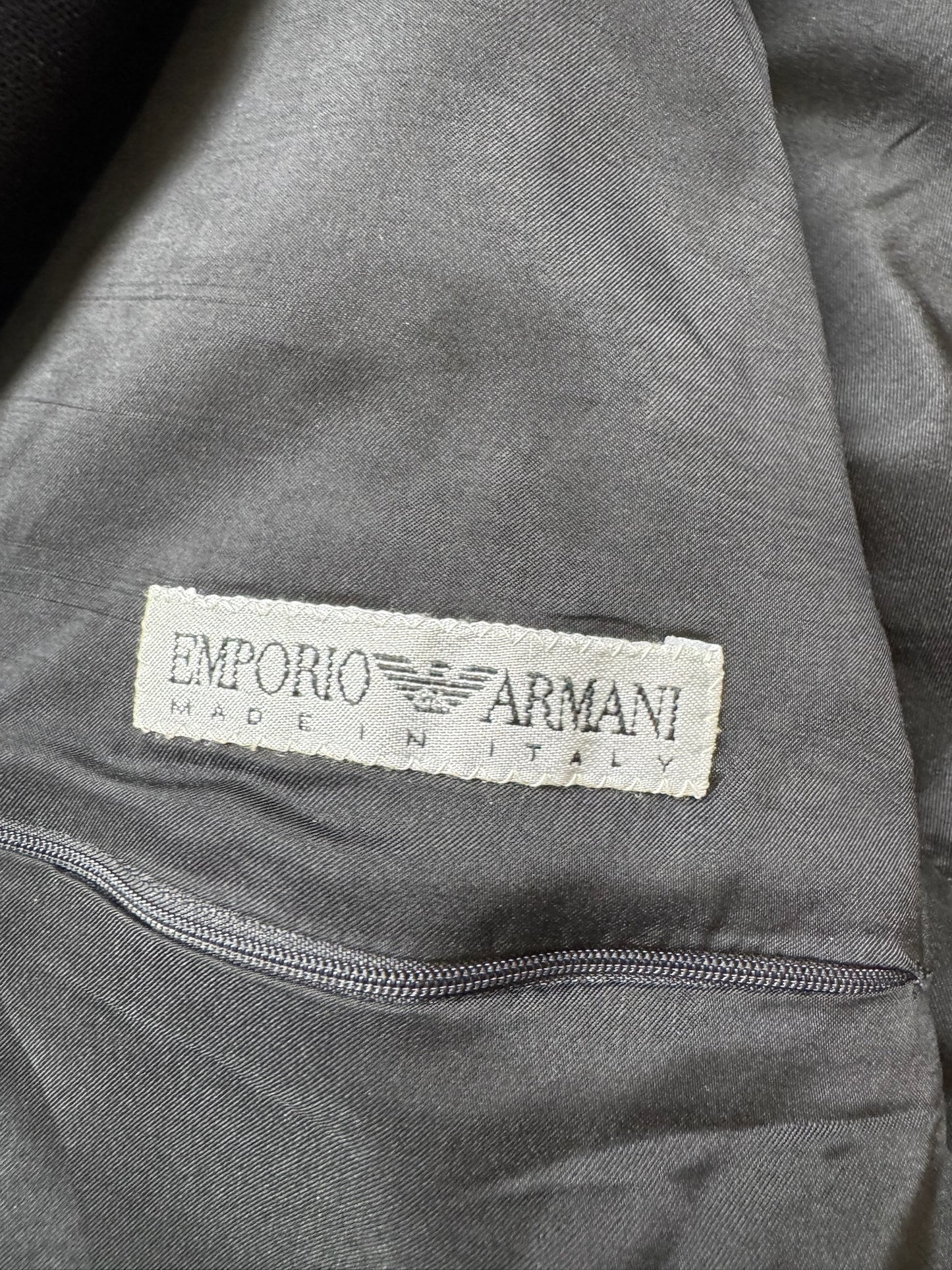 Emporio Armani Black Suede Jacket (52)