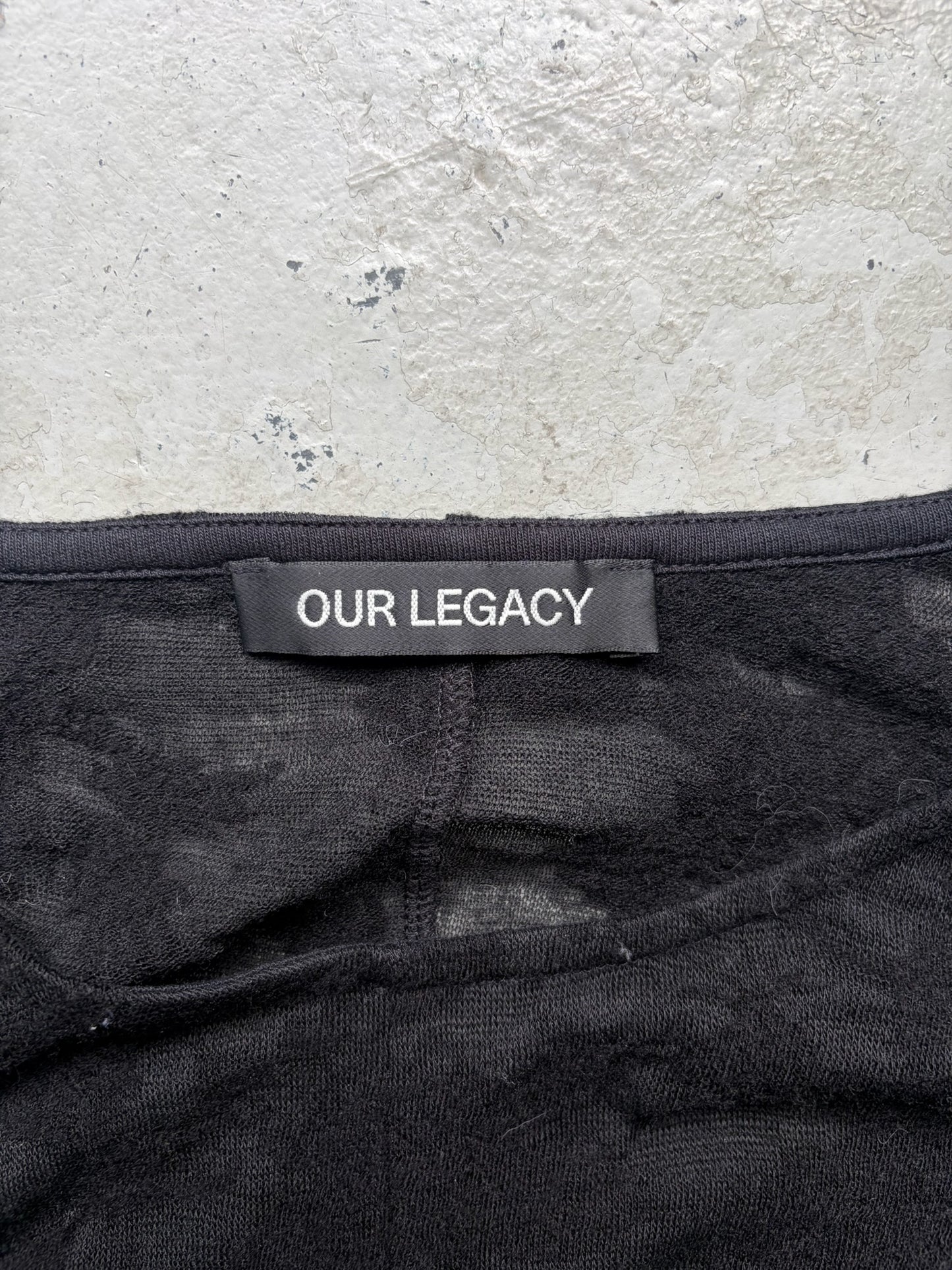 Our Legacy Sheer Wool Black Long Sleeve (52)