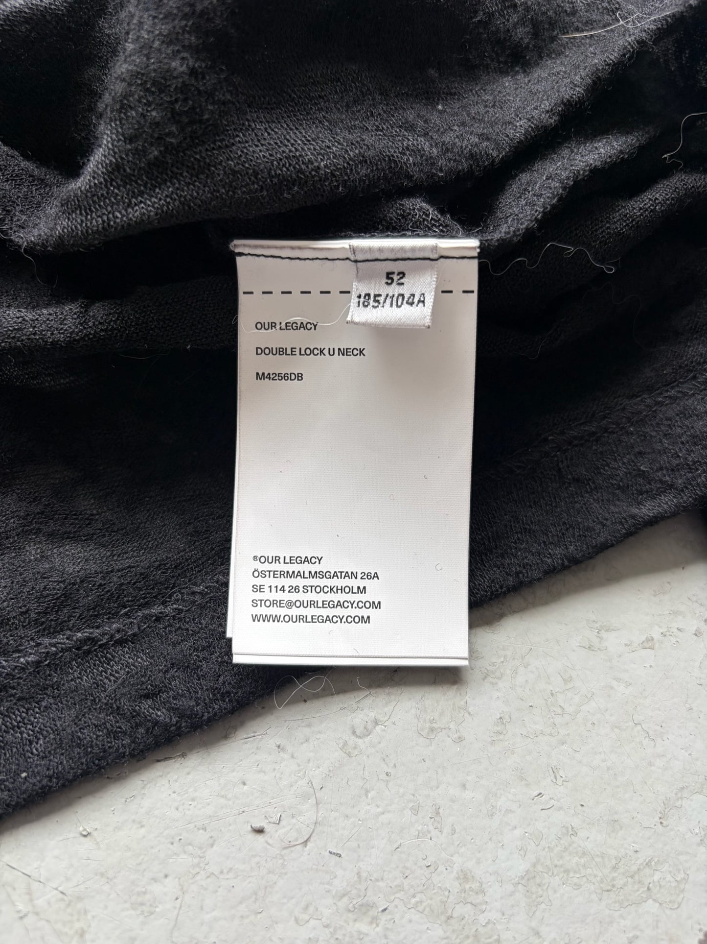 Our Legacy Sheer Wool Black Long Sleeve (52)