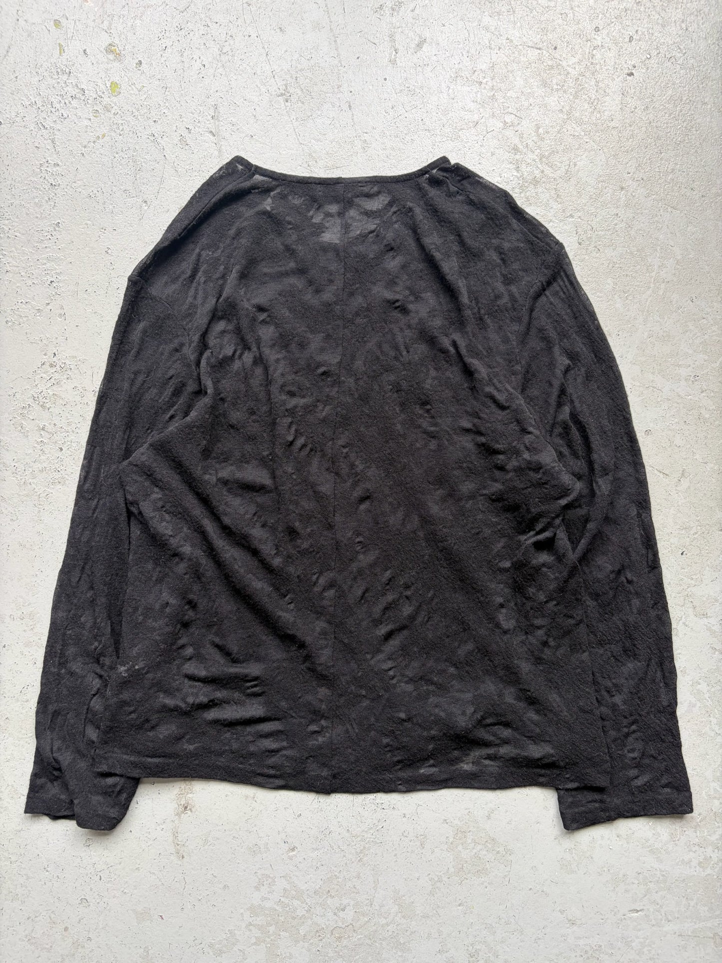 Our Legacy Sheer Wool Black Long Sleeve (52)