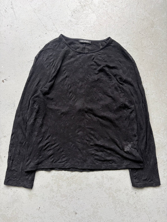 Our Legacy Sheer Wool Black Long Sleeve (52)