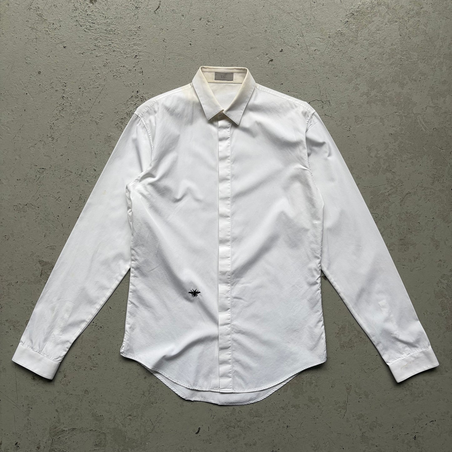 Dior Homme AW06 These Grey Days White Bee Button Up (38)