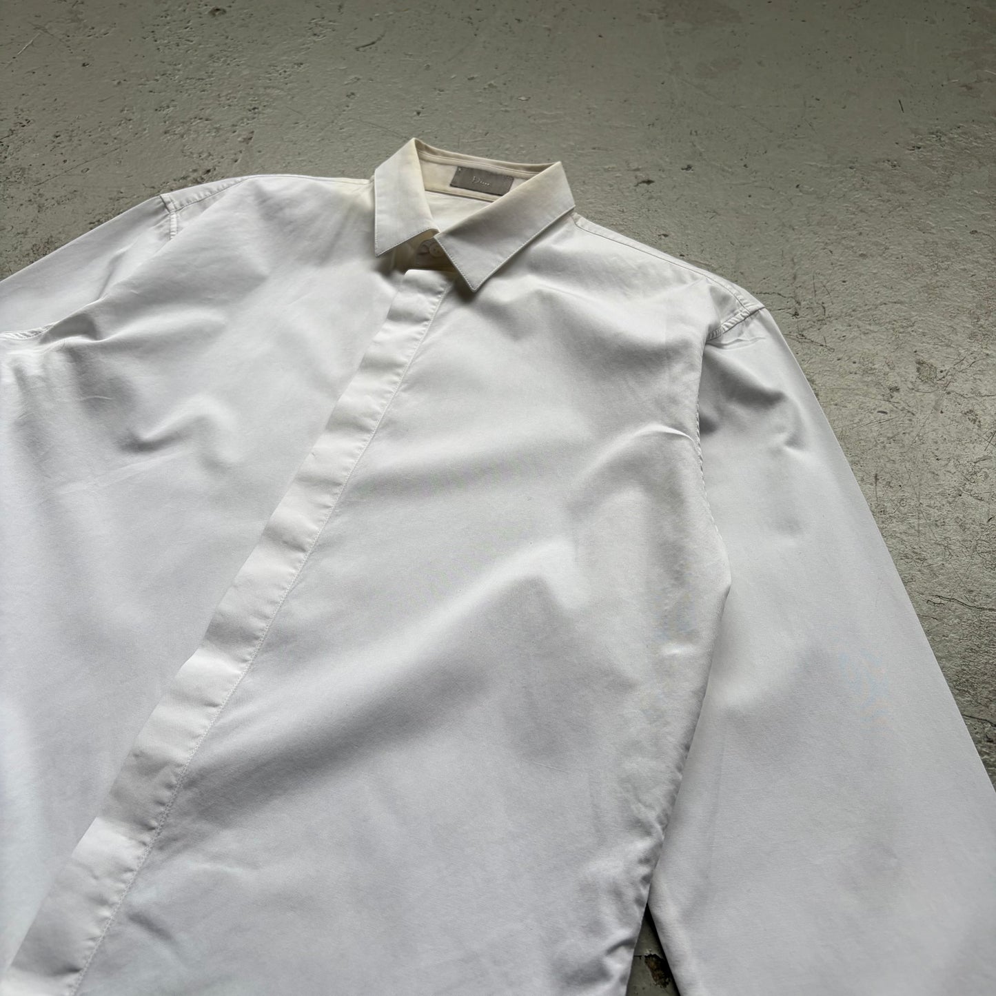 Dior Homme AW06 These Grey Days White Bee Button Up (38)