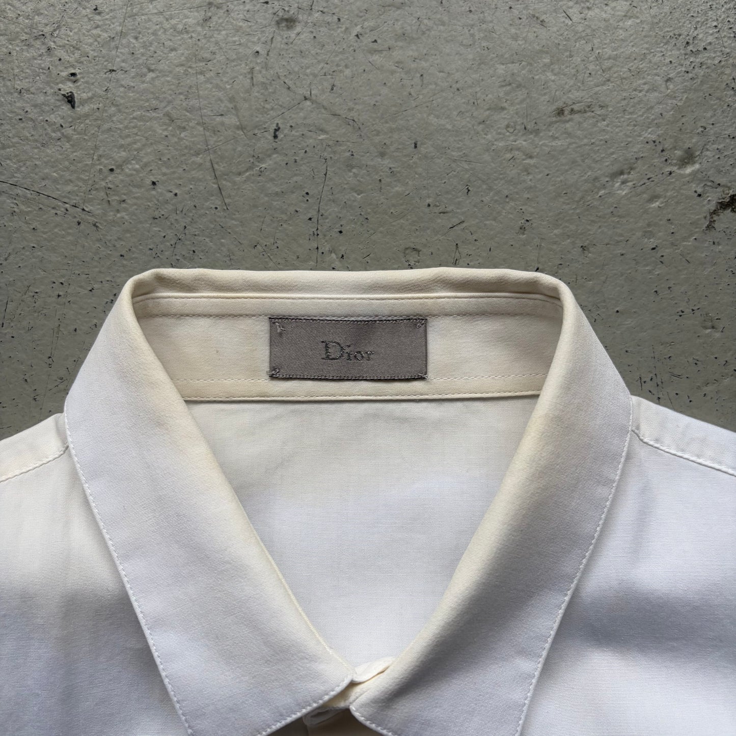 Dior Homme AW06 These Grey Days White Bee Button Up (38)