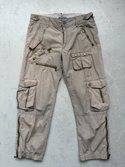 Dolce & Gabbana Grey Multi Pocket Cargo Pants (52)