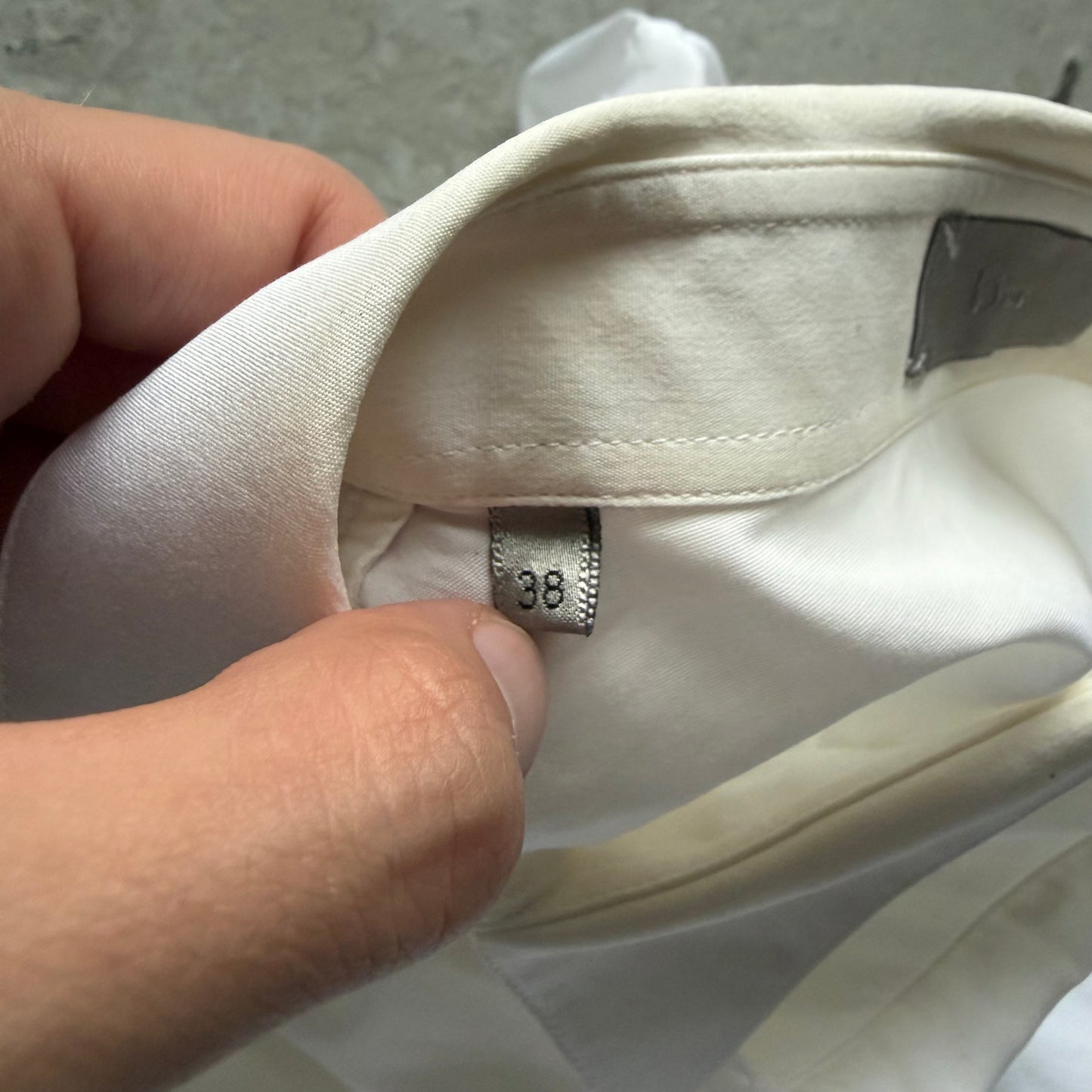 Dior Homme AW06 These Grey Days White Bee Button Up (38)
