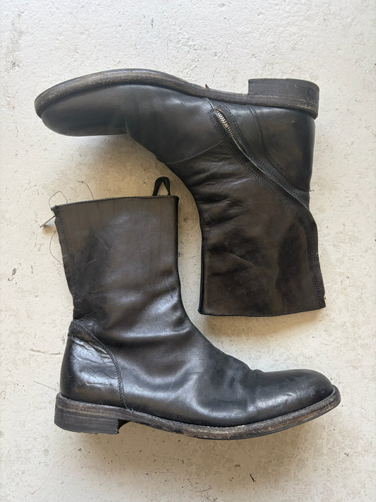 Giorgio Brato Leather Back Zip Boots (44)