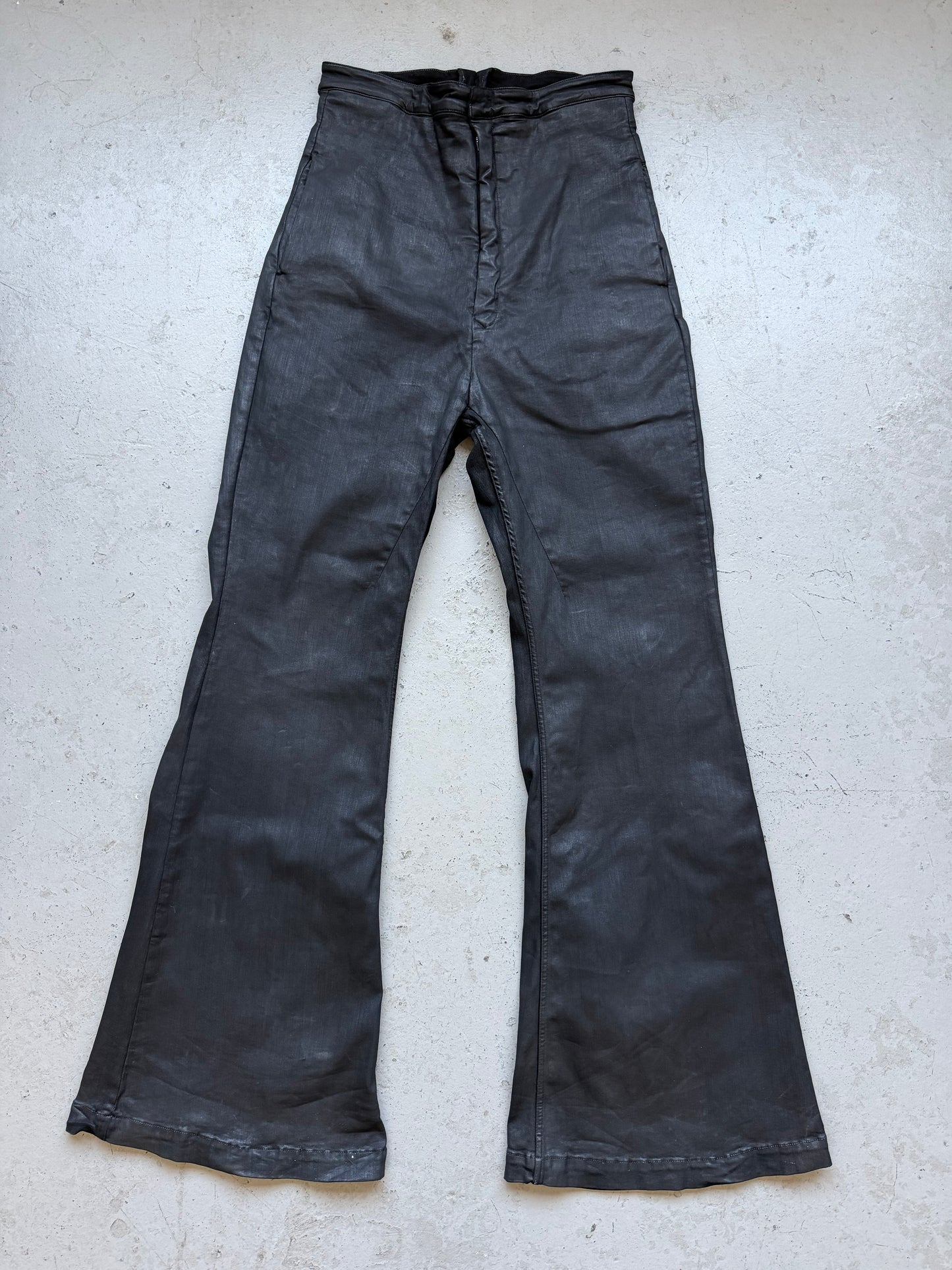 Rick Owens SS24 LIDO Black High Waisted Runway Bolan Denim (54)