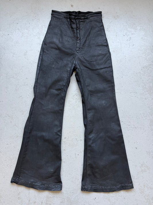 Rick Owens SS24 LIDO Black High Waisted Runway Bolan Denim (54)