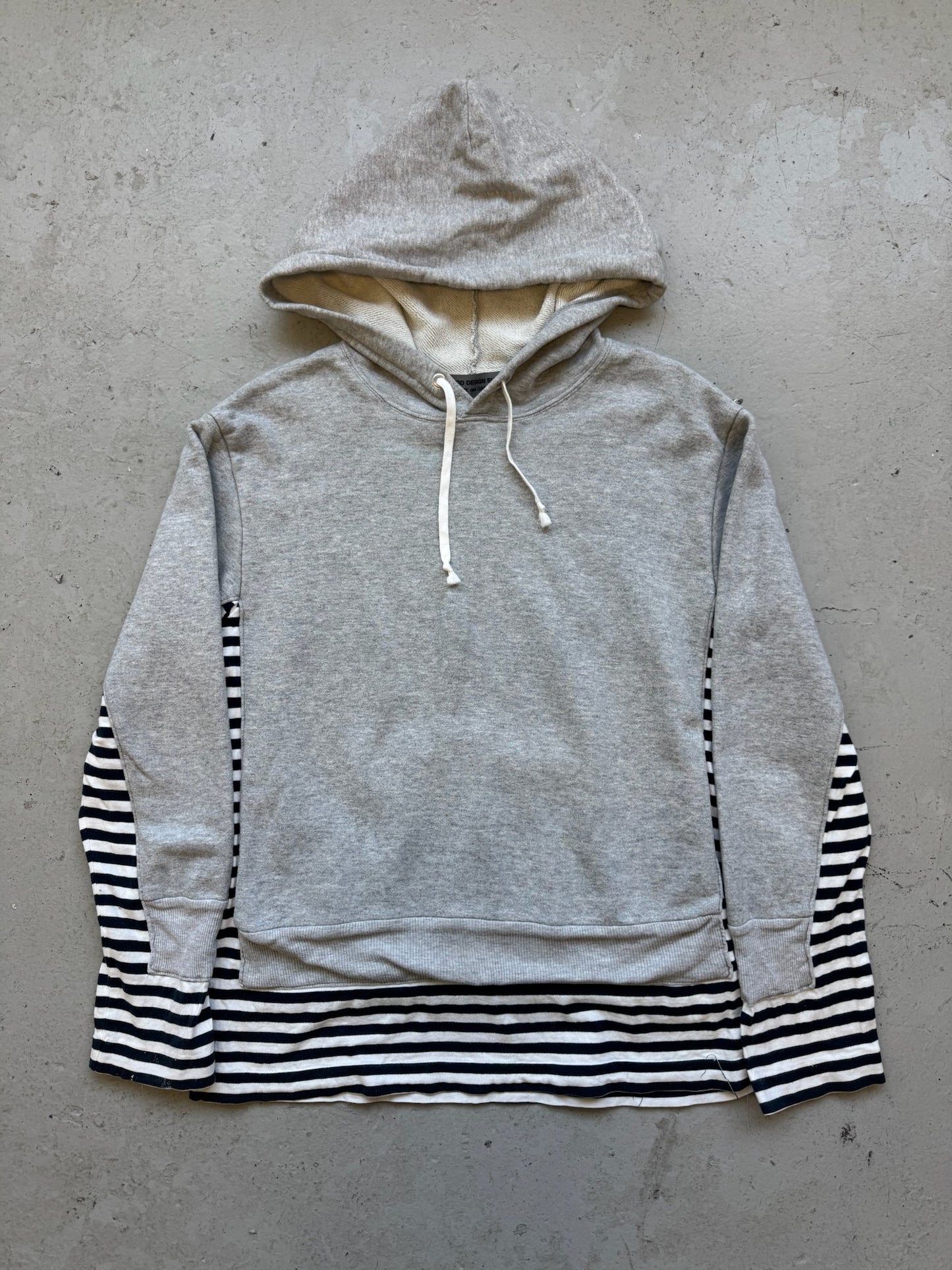 Comme Des Garcons Good Design Shop Grey/Striped Hoodie (L)