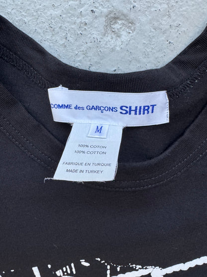 COMME des GARCONS シャツ× Christian Marclay Comme Des Garçons Shirt x Christian Marclay wide-leg Shorts