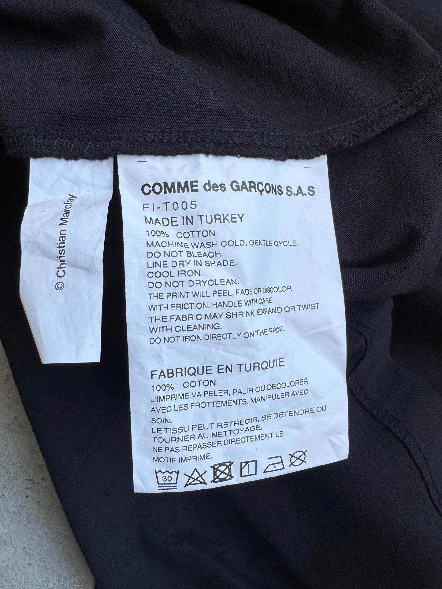 Comme Des Garcons SS22 Christian Marclay Tshirt (M)