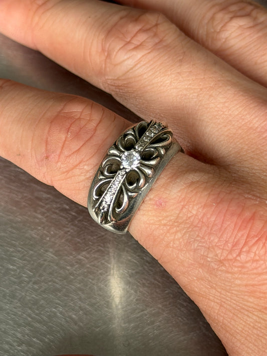 Chrome Hearts Factory Set Diamond Keeper Ring (10)