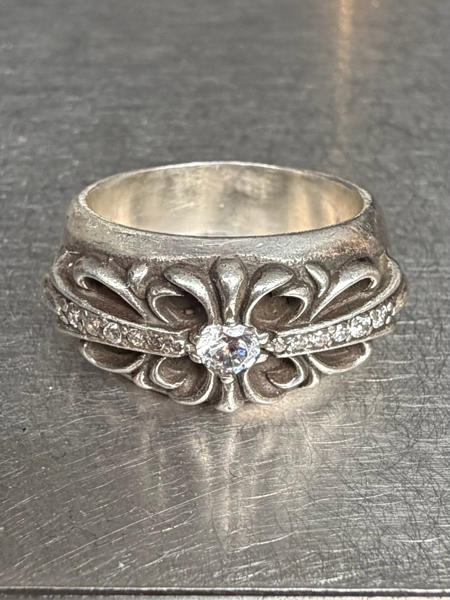 Chrome Hearts Factory Set Diamond Keeper Ring (10)