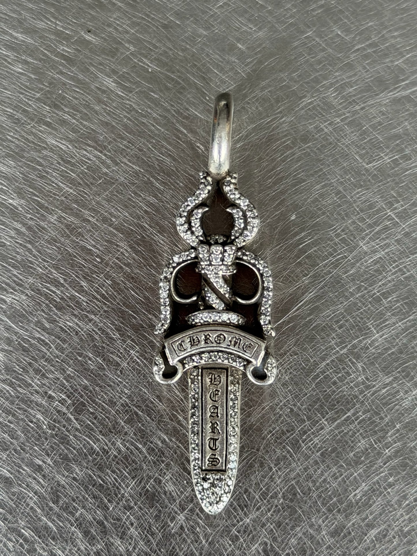 Chrome Hearts Diamond Dagger Pendant (OS)