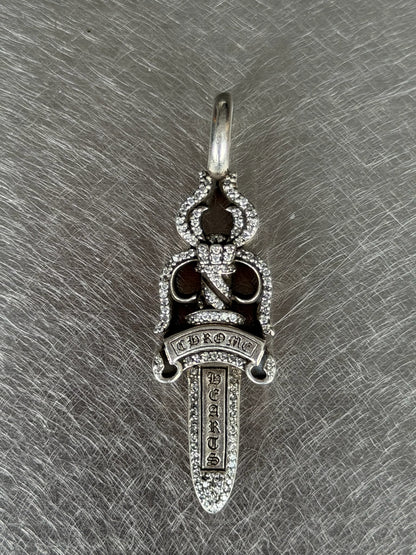 Chrome Hearts Diamond Dagger Pendant (OS)