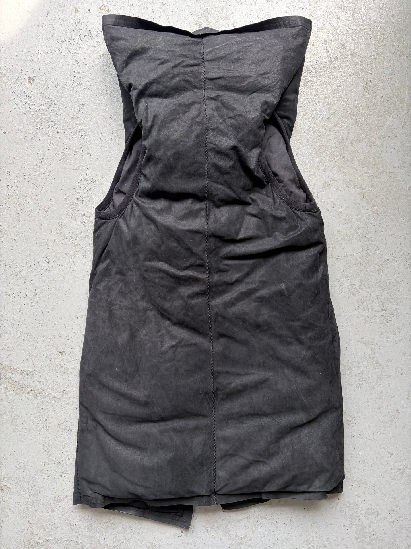 Isaac Sellam Experience Black Suede Puffer Vest (38)