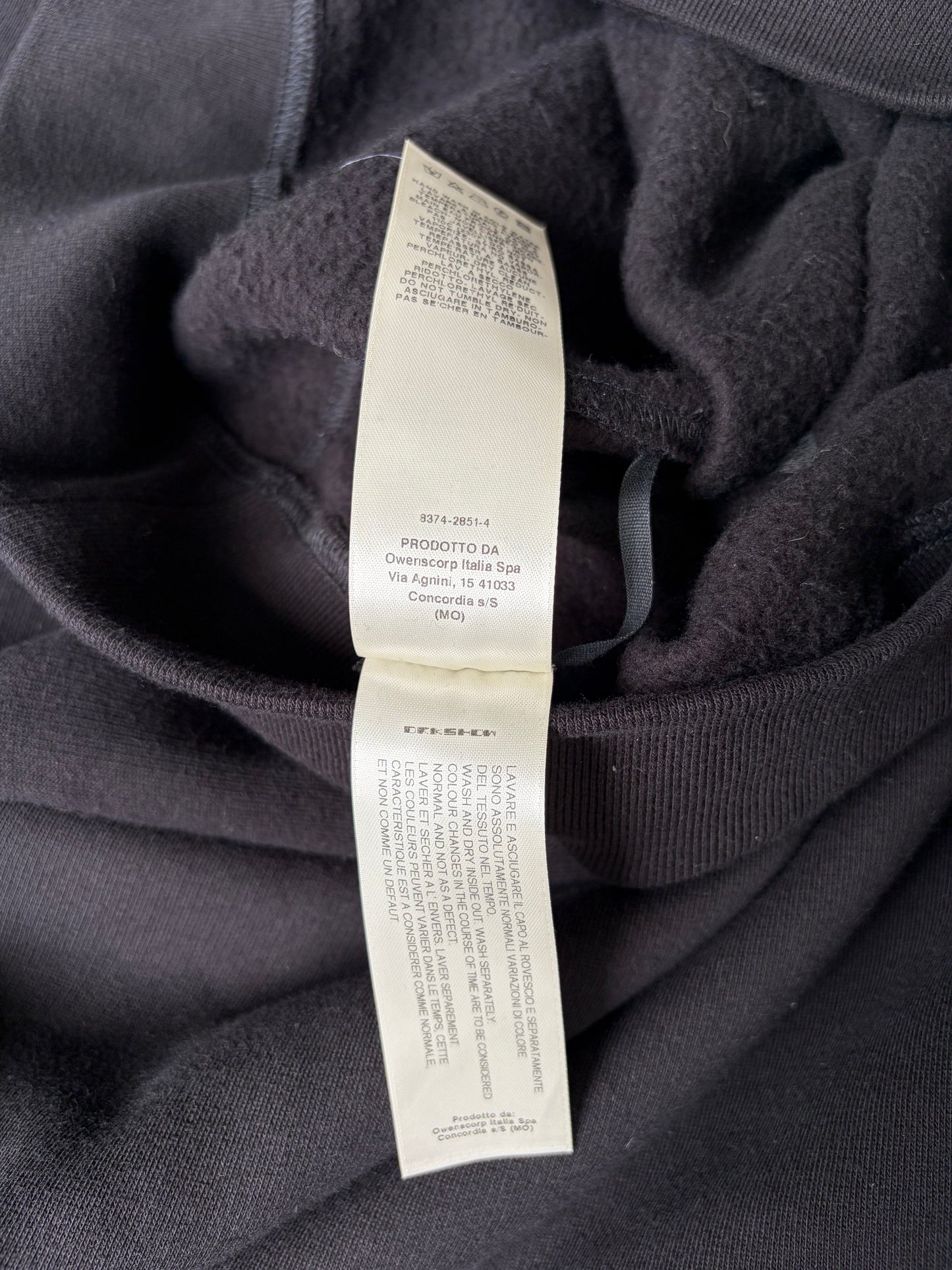 Rick Owens DRKSHDW SS17 Black Crewneck (S)