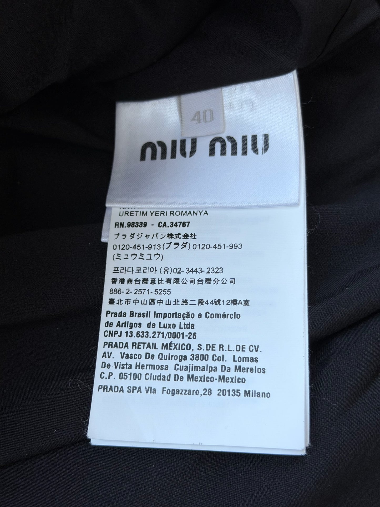 Miu Miu Logo-Embossed Felted Shirt Jacket (40)