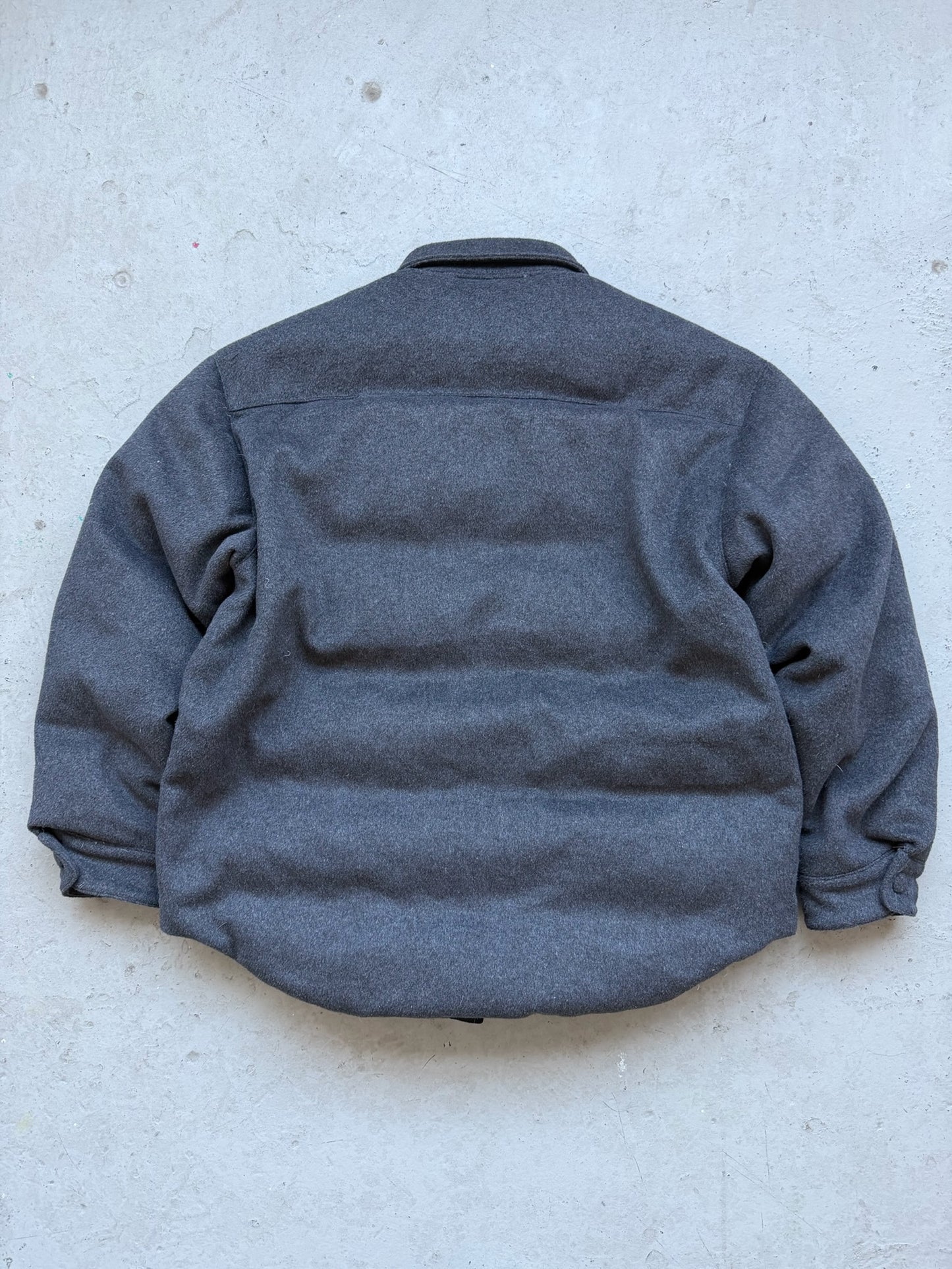 Miu Miu Logo-Embossed Felted Shirt Jacket (40)