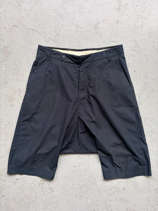 Rick Owens Black Drop Crotch Dress Shorts (M)