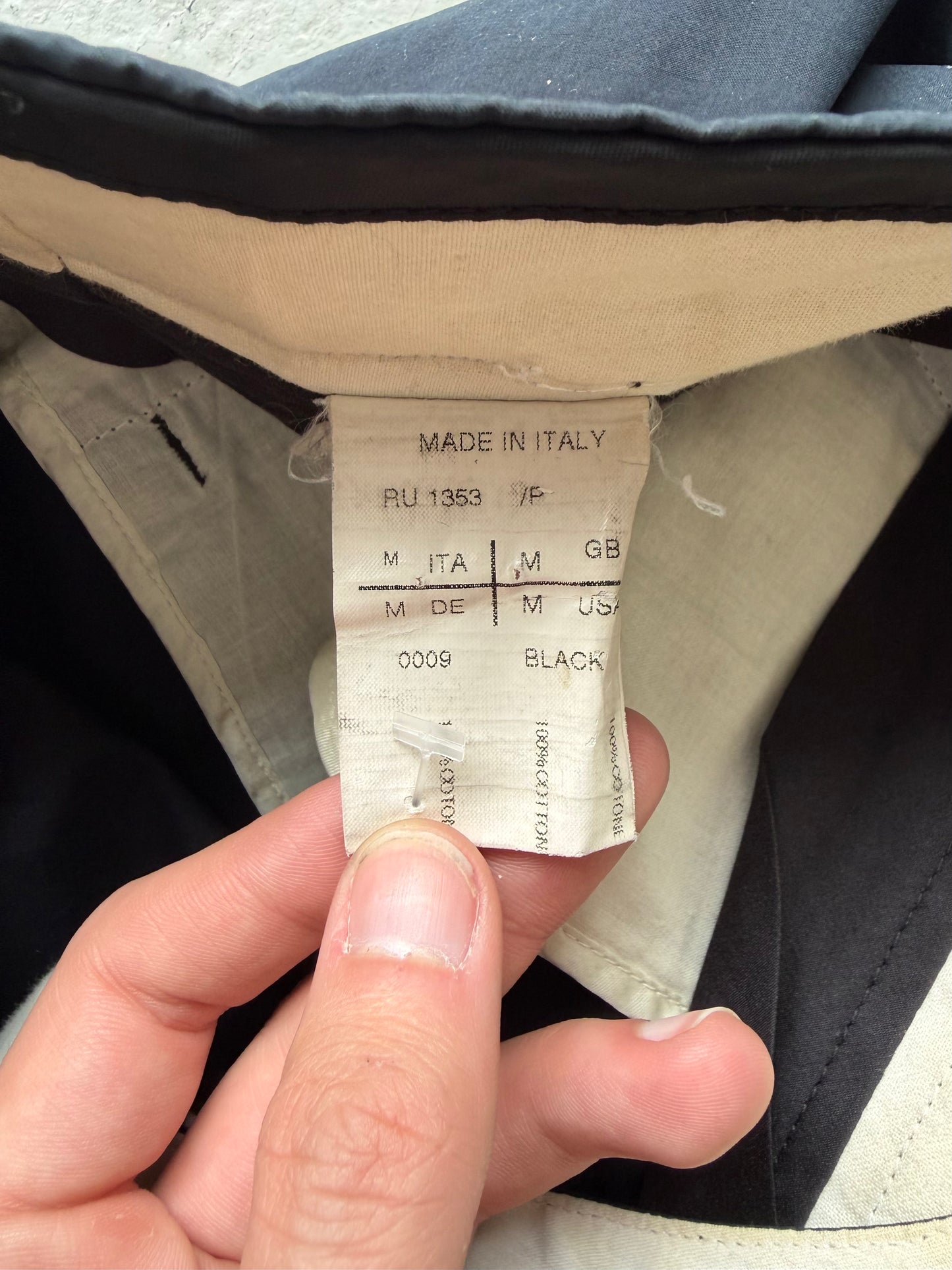 Rick Owens Black Drop Crotch Dress Shorts (M)