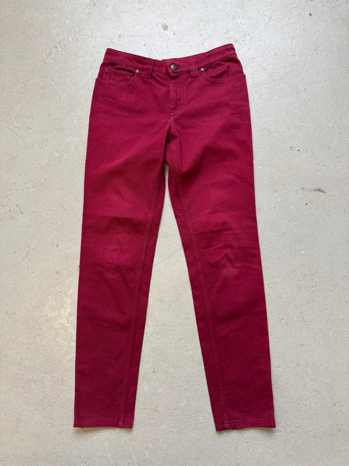Louis Vuitton Maroon Denim (40)