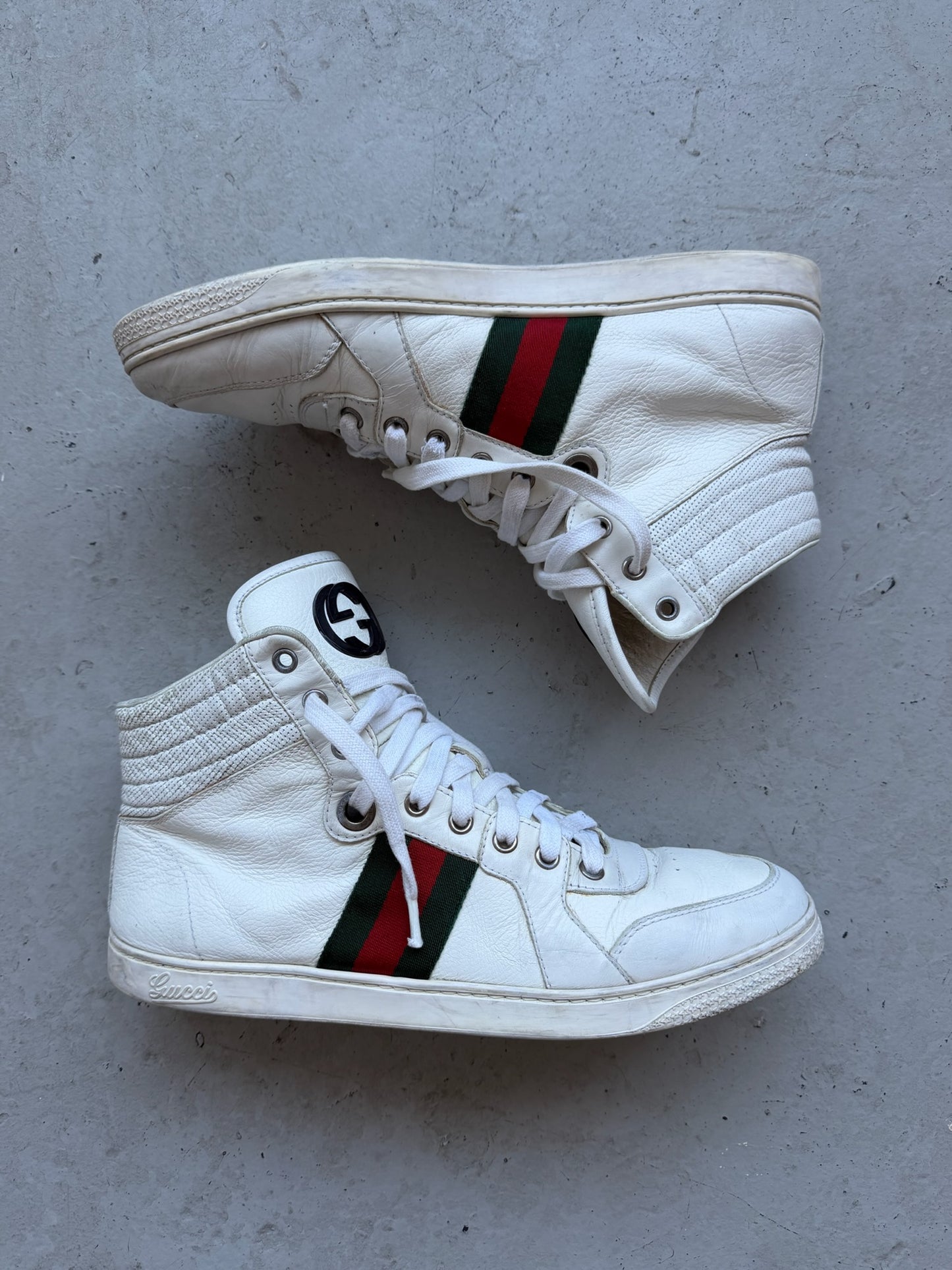 Gucci Coda White High Tops Sneakers (8)