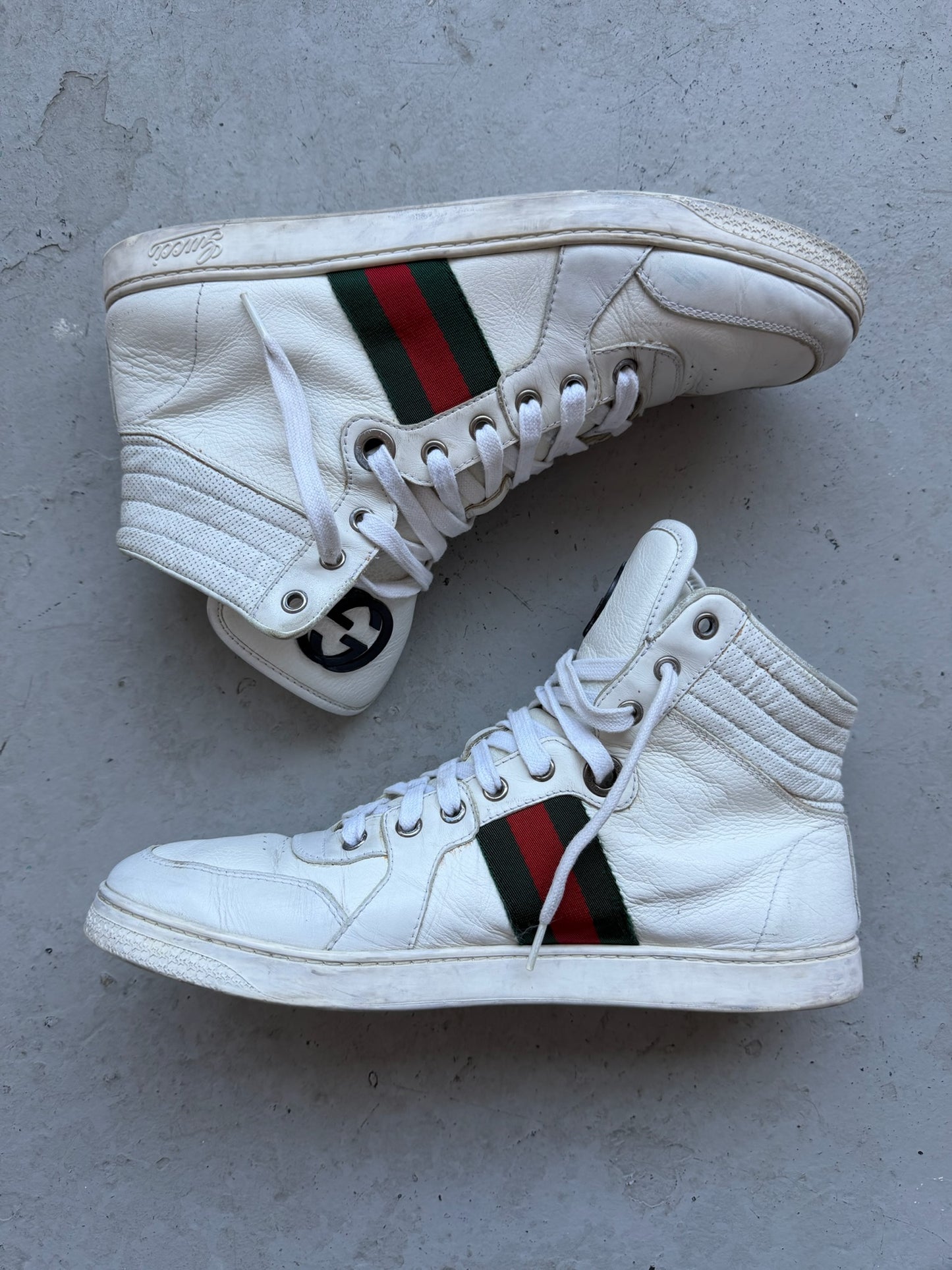 Gucci Coda White High Tops Sneakers (8)