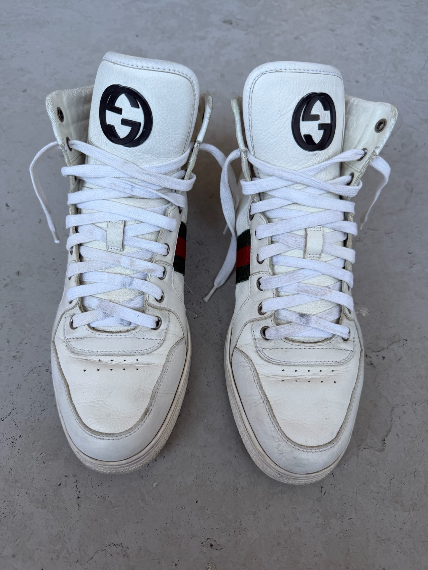 Gucci Coda White High Tops Sneakers (8)