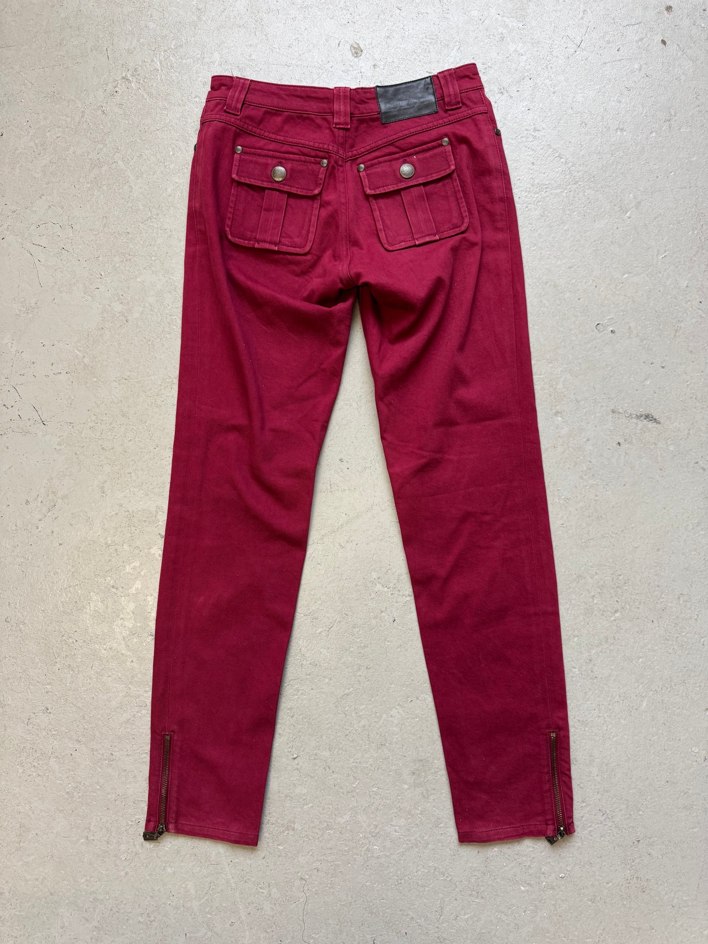 Louis Vuitton Maroon Denim (40)