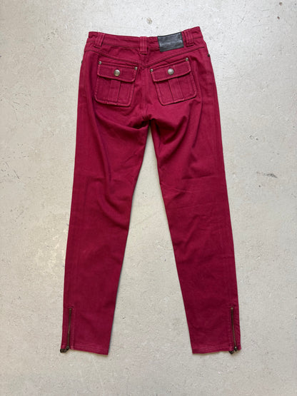 Louis Vuitton Maroon Denim (40)