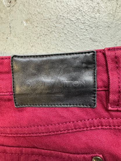 Louis Vuitton Maroon Denim (40)
