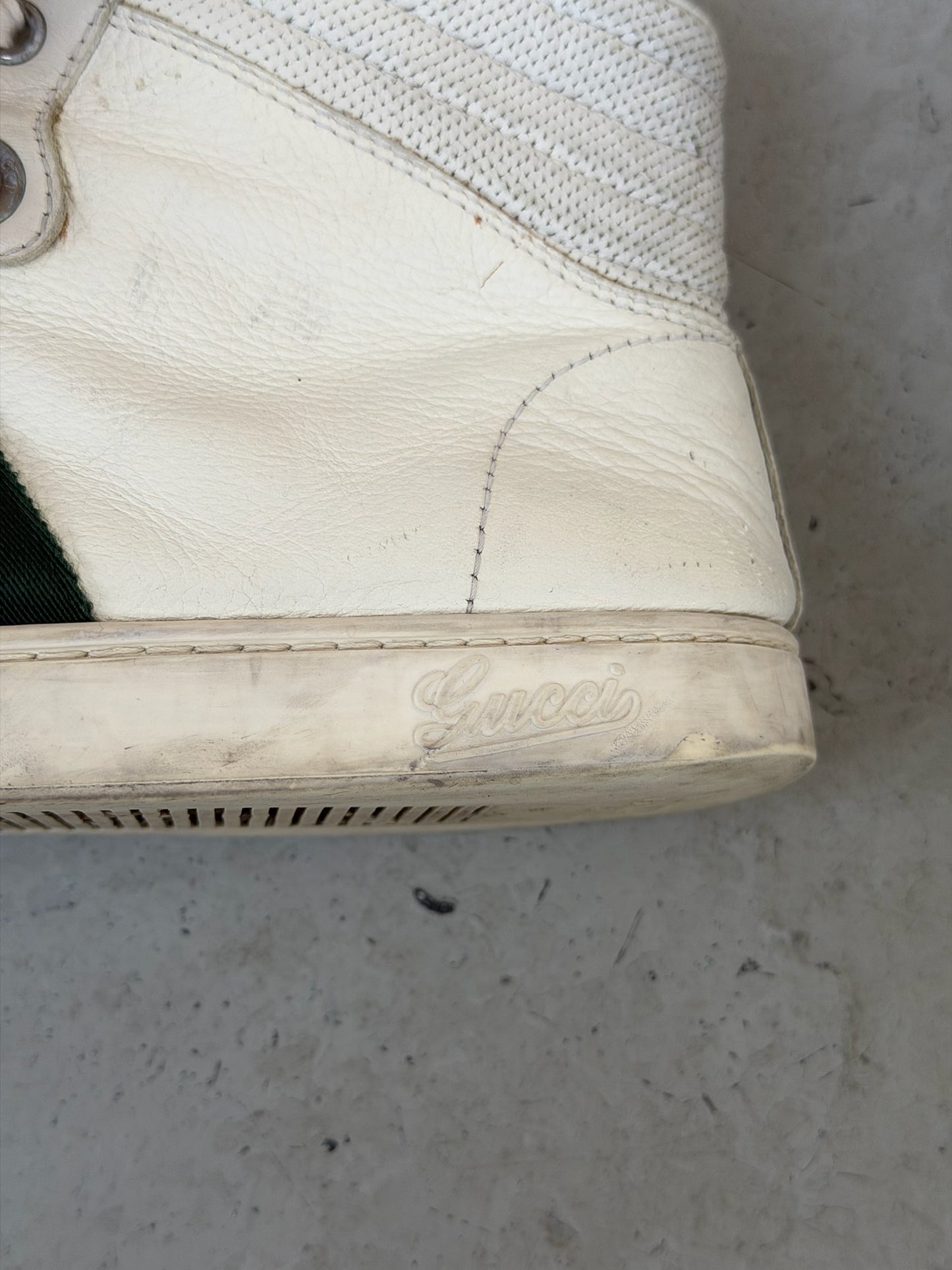 Gucci Coda White High Tops Sneakers (8)